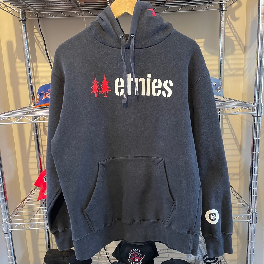 Vintage 00s Etnies Skate Skateboard Pullover Hoodie Sweatshirt Size Medium